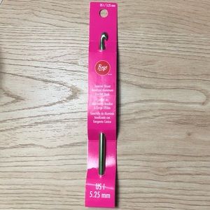 Boye Tapered Throat Anodized Aluminum Crochet Hook Green New US 1 5.25 mm 320FD2